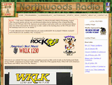 Tablet Screenshot of northwoodsradio.com